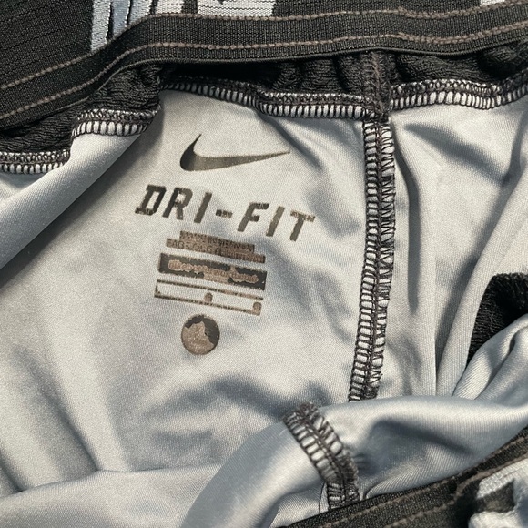 Nike Men's Black and Gray Patterned Athletic Shorts - Picture 3 of 6